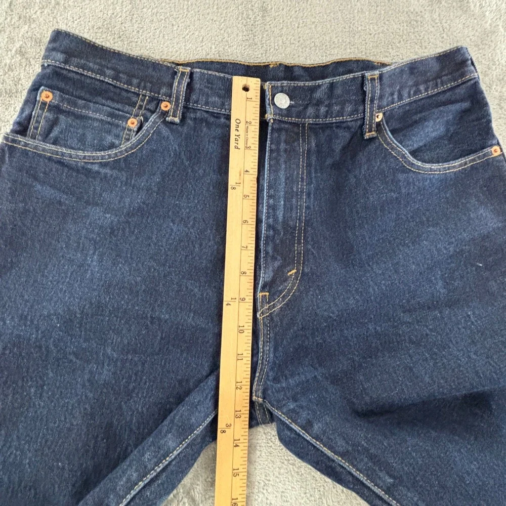 Levi's 517 Bootcut Jeans‎ Mens 36x30 Dark Wash Indigo Cotton Denim 00517-0217